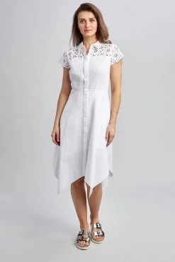 Elie Tahari Jane Laser-Cut Dress