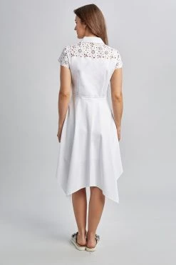 Elie Tahari Jane Laser-Cut Dress