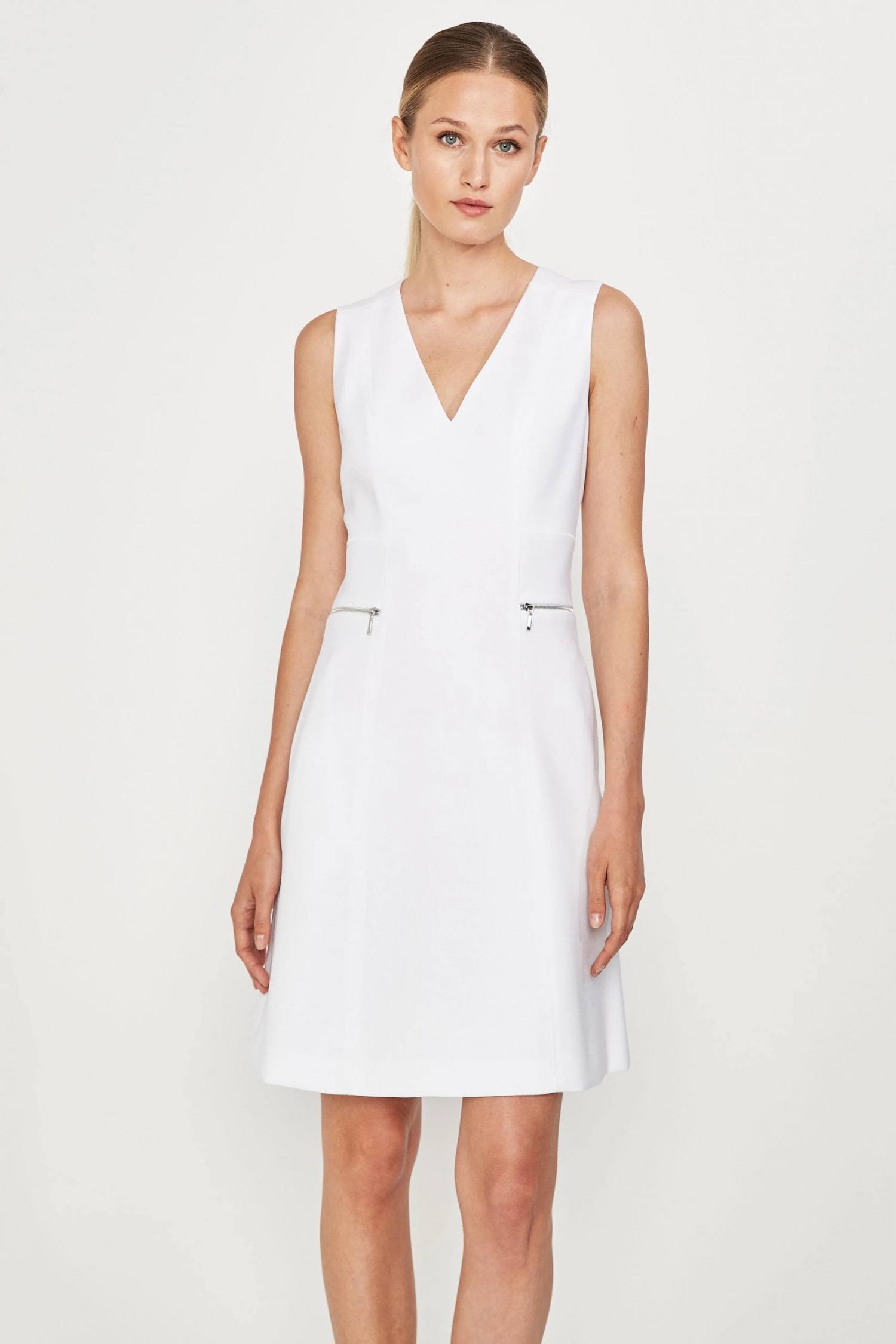 C30EM600_PAISLEYDRESS_WHITE_3FRONT_075.jpg Elie Tahari Paisley Dress Dresses & Jumpsuits