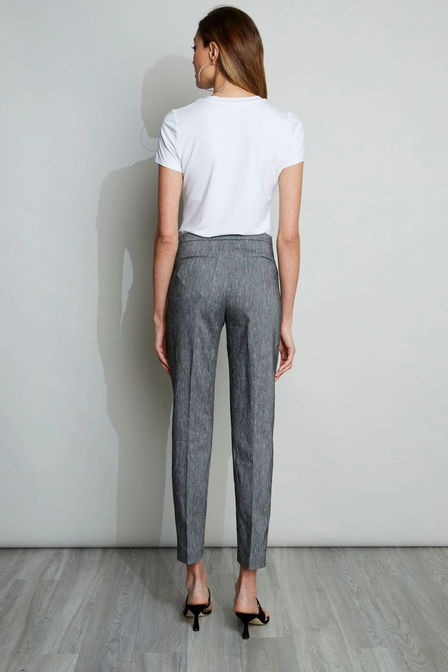 Elie Tahari Slim Fit Linen Pant Pants 5 Elie Tahari Slim Fit Linen Pant Pants