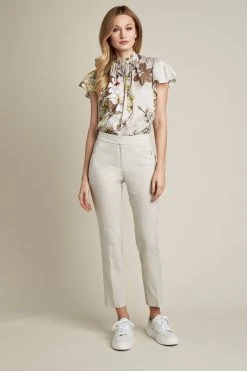 Elie Tahari Leena Slim Fit Ankle Pant Pants