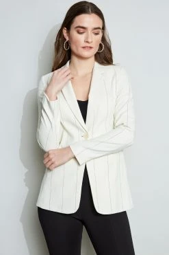 Elie Tahari Etch Stripe Blazer