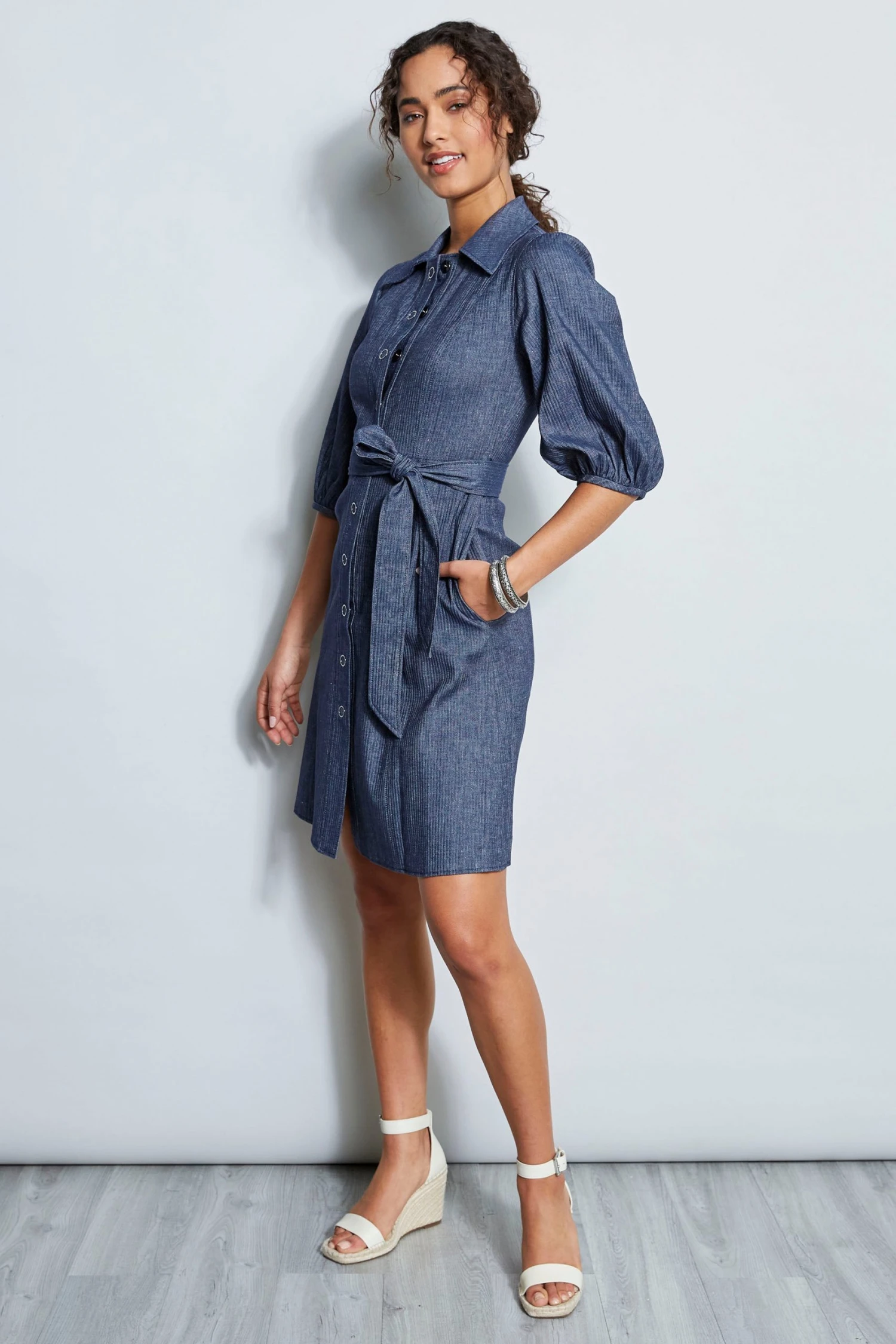 Elie Tahari Dresses & Jumpsuits Stretch Denim Dress 4 Elie Tahari Dresses & Jumpsuits Stretch Denim Dress