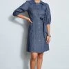 Elie Tahari Dresses & Jumpsuits Stretch Denim Dress 1 Elie Tahari Dresses & Jumpsuits Stretch Denim Dress