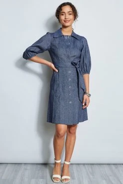 Elie Tahari Dresses & Jumpsuits Stretch Denim Dress