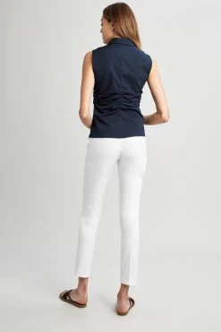 Elie Tahari Sleeveless Ruched Shirt 11 Elie Tahari Sleeveless Ruched Shirt