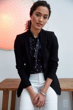 Elie Tahari Madison Single Button Blazer Jackets & Blazers