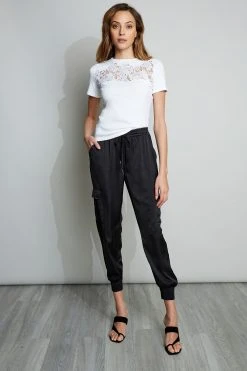Elie Tahari Cargo Satin Pant Pants