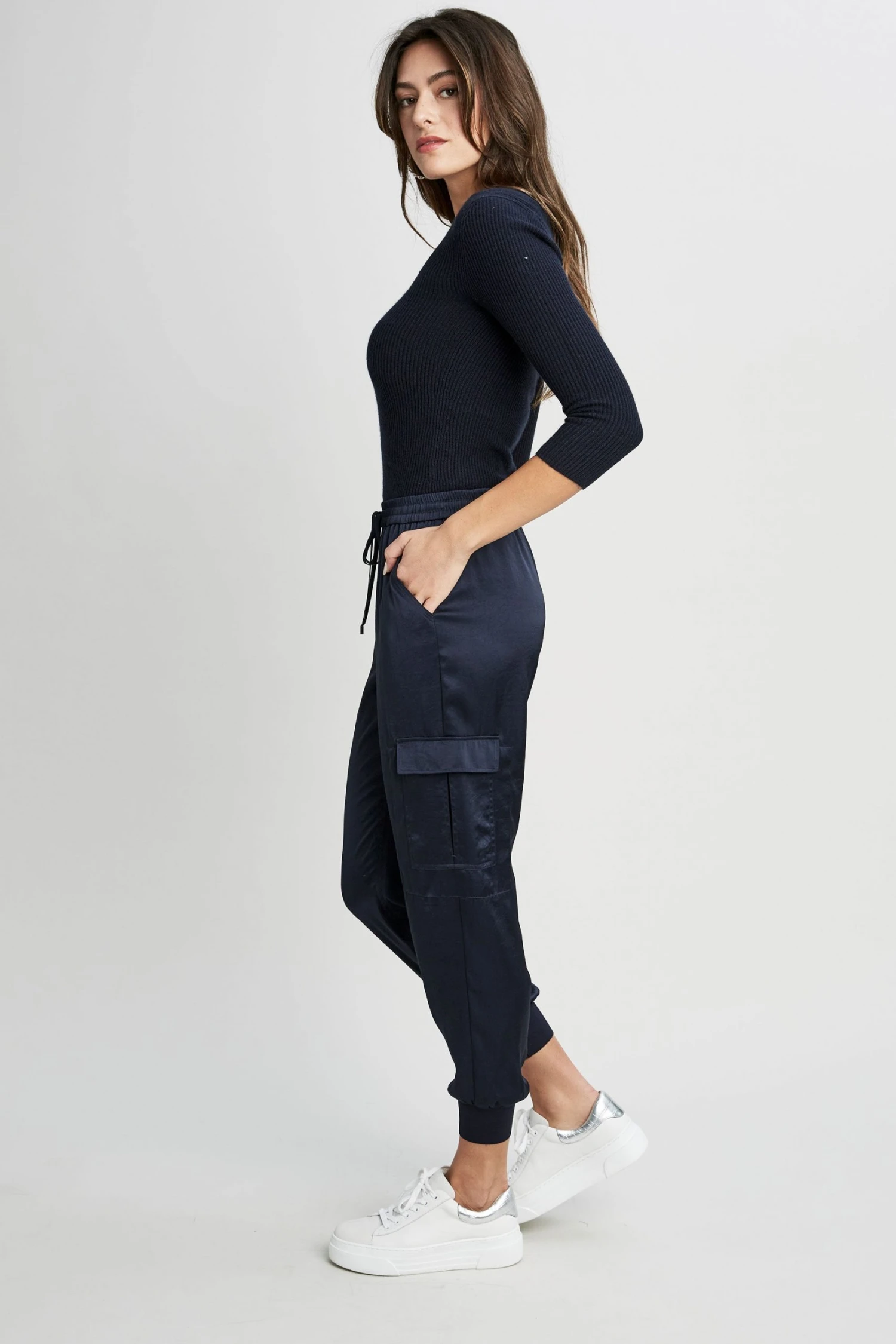 Elie Tahari Cargo Satin Pant Pants 6 Elie Tahari Cargo Satin Pant Pants