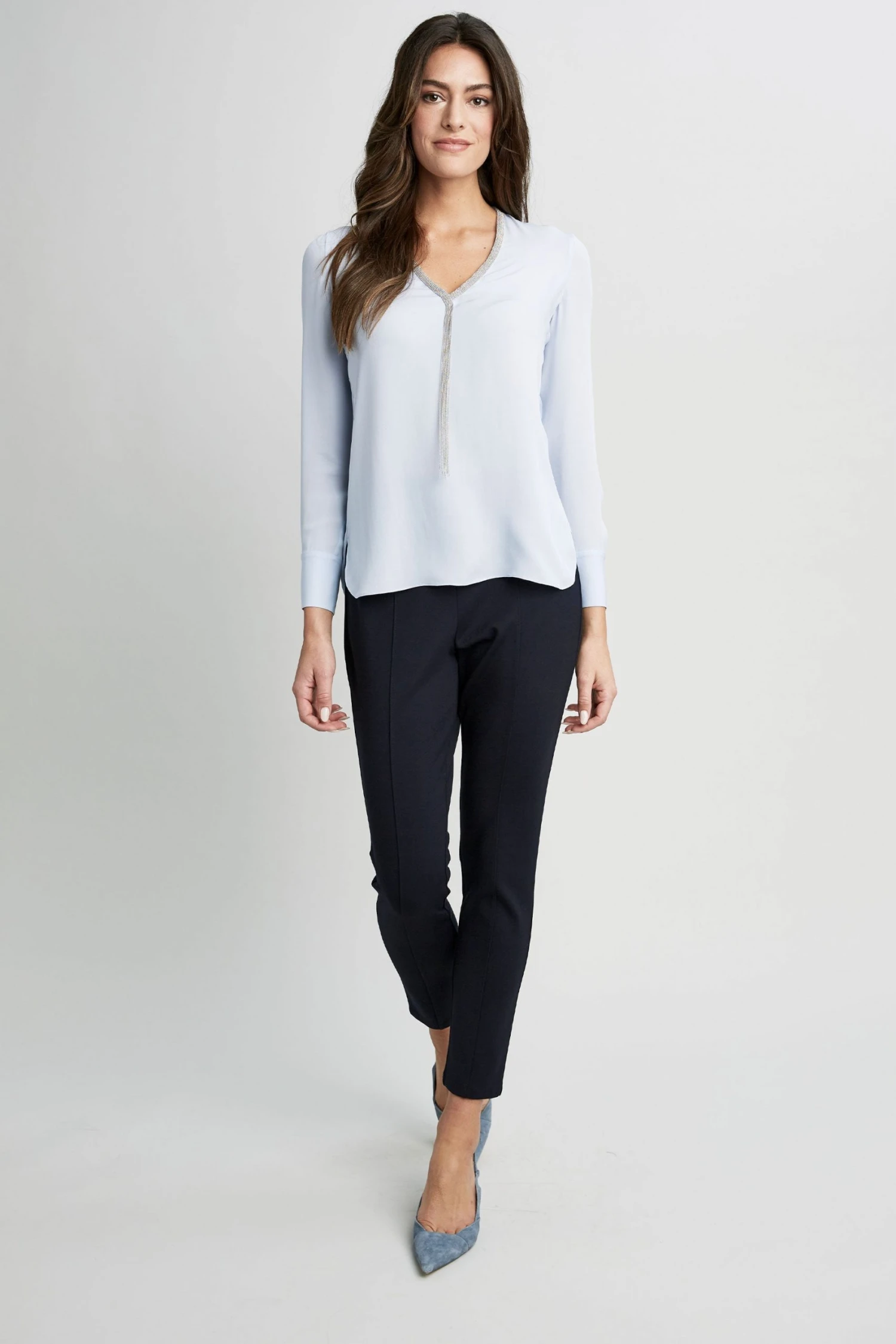 Elie Tahari Long Sleeve Chain Shirt 4 Elie Tahari Long Sleeve Chain Shirt