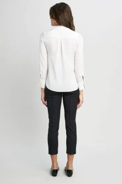 Elie Tahari Tops Long Sleeve Chain Shirt