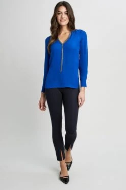 Elie Tahari Tops Long Sleeve Chain Shirt 8 Elie Tahari Tops Long Sleeve Chain Shirt