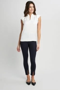 Elie Tahari Flutter Sleeve Shirt 8 Elie Tahari Flutter Sleeve Shirt