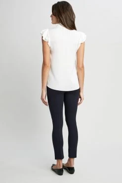 Elie Tahari Flutter Sleeve Shirt 9 Elie Tahari Flutter Sleeve Shirt