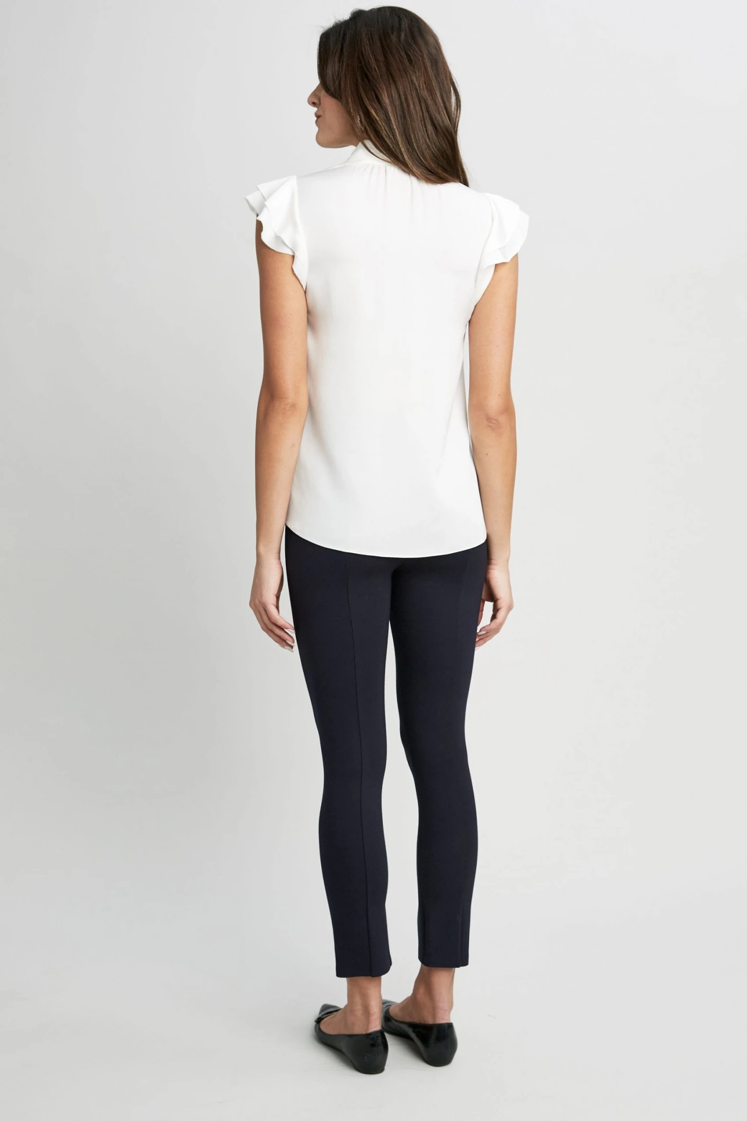 Elie Tahari Flutter Sleeve Shirt 6 Elie Tahari Flutter Sleeve Shirt