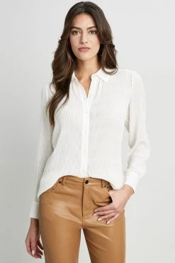 Elie Tahari Tops Pleated Shirt