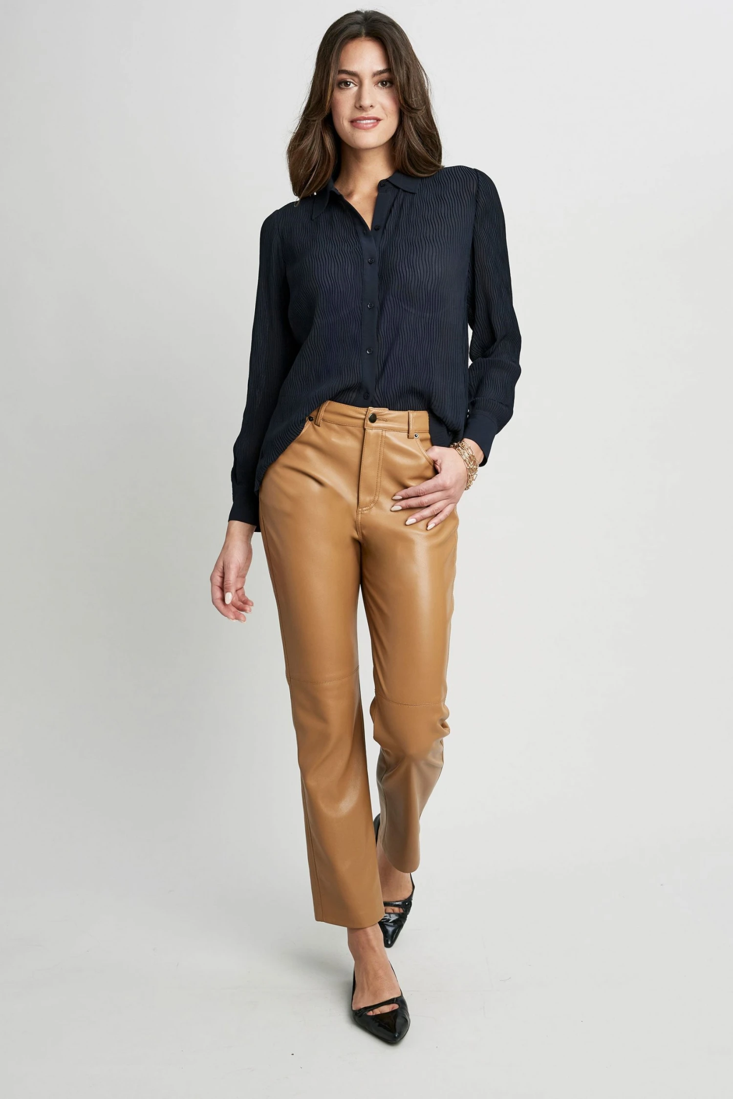 Elie Tahari Pleated Shirt 6 Elie Tahari Pleated Shirt