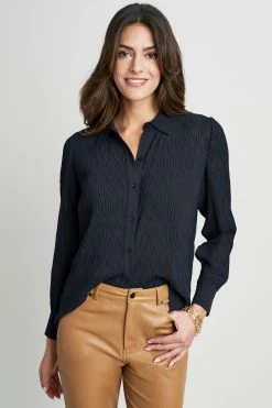 Elie Tahari Pleated Shirt