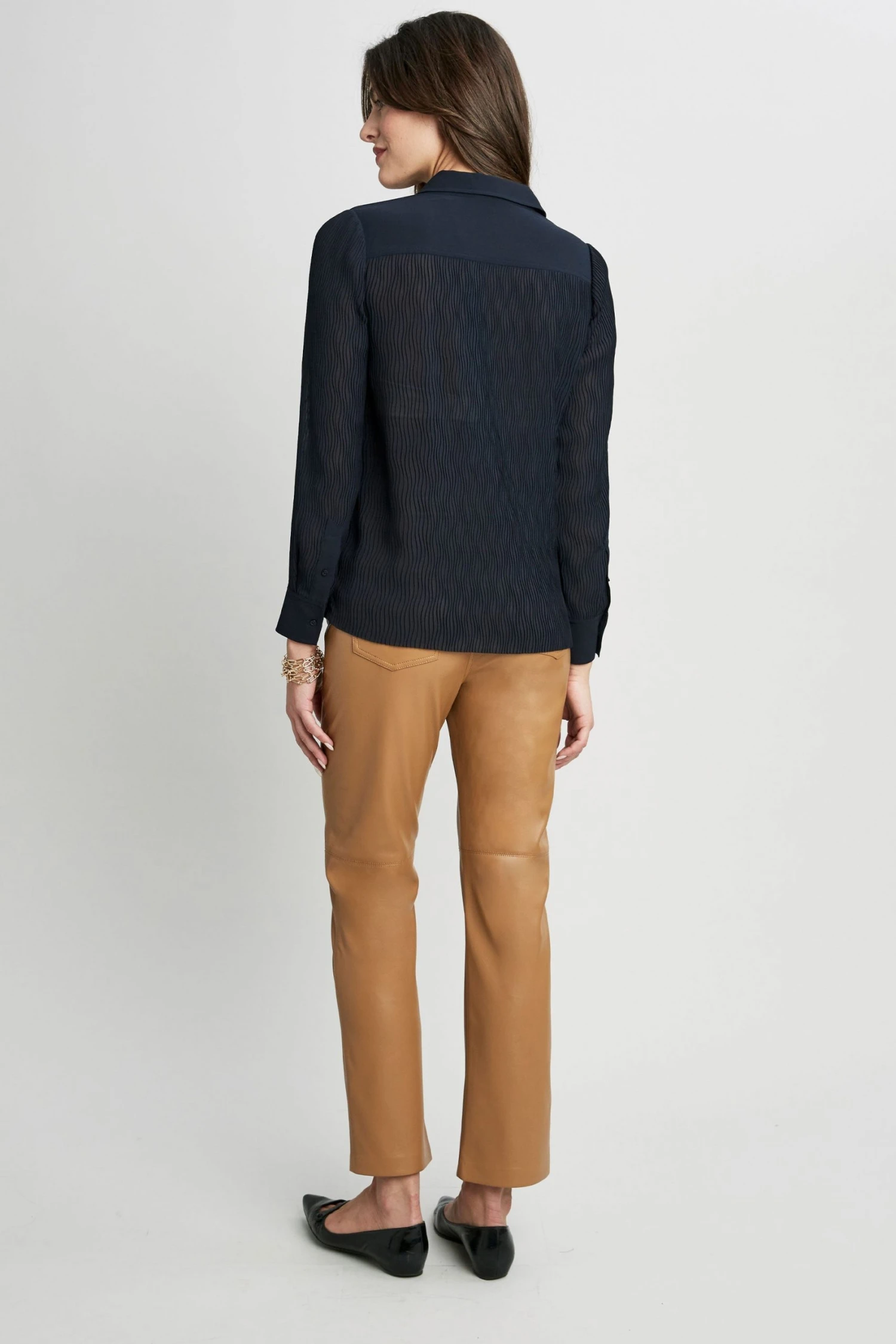 Elie Tahari Pleated Shirt 7 Elie Tahari Pleated Shirt