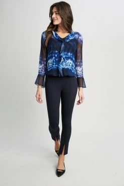 Elie Tahari Tops Shibori Silk Crinkle Shirt 11 Elie Tahari Tops Shibori Silk Crinkle Shirt