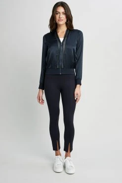 Elie Tahari Jackets & Blazers Silk Satin Bomber Jacket