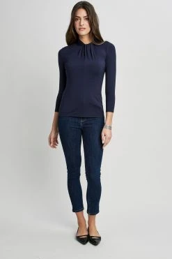 Elie Tahari 3/4 Twisted Knit