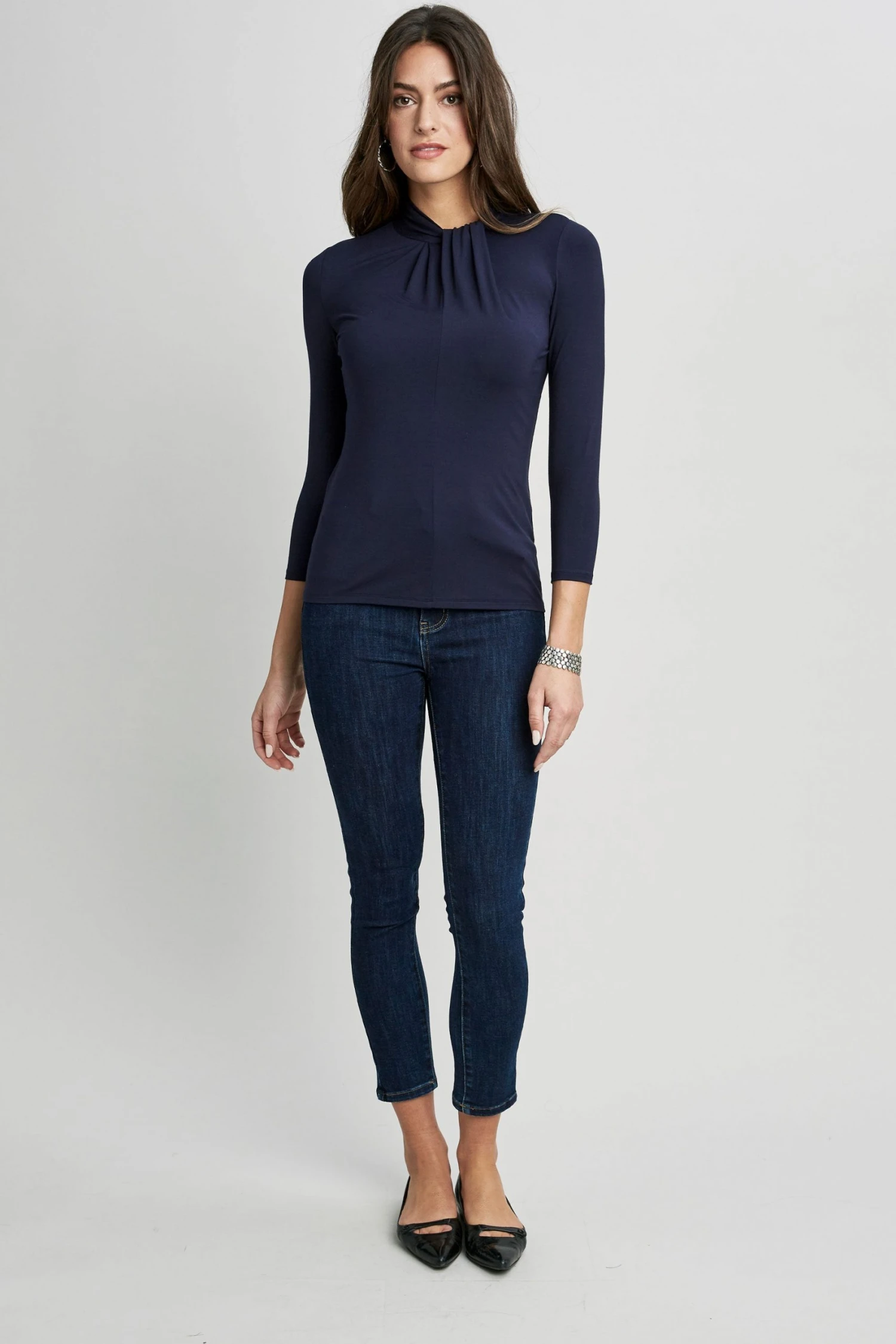 Elie Tahari 3/4 Twisted Knit 4 Elie Tahari 3/4 Twisted Knit