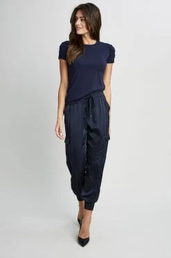 Elie Tahari Knits Ruched Sleeve Knit