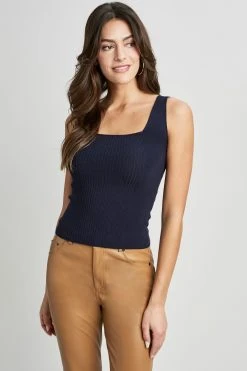 Elie Tahari Rib Detail Sweater Tank 8 Elie Tahari Rib Detail Sweater Tank