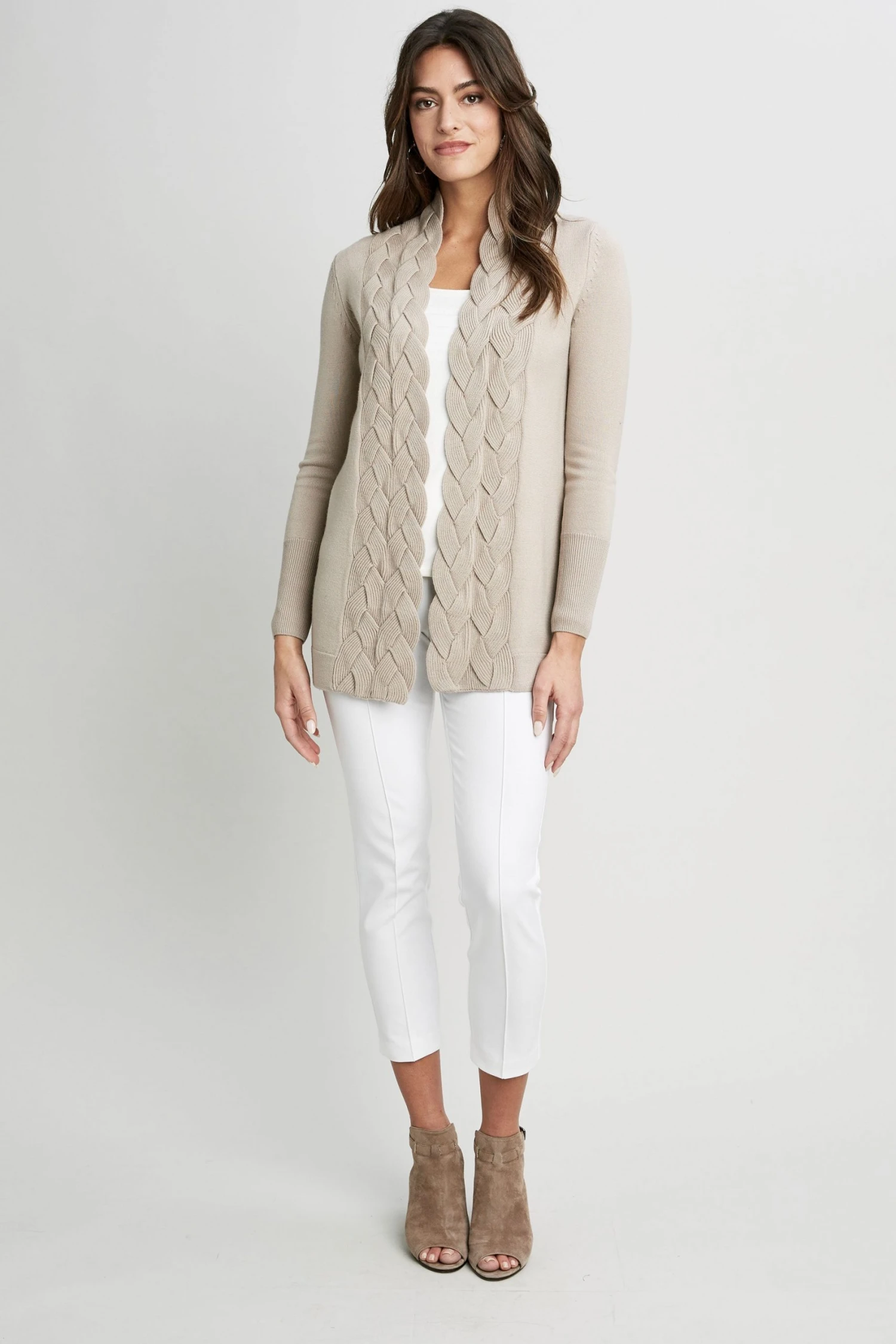 Elie Tahari Sweaters Cable Cardigan 4 Elie Tahari Sweaters Cable Cardigan