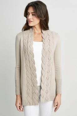Elie Tahari Sweaters Cable Cardigan
