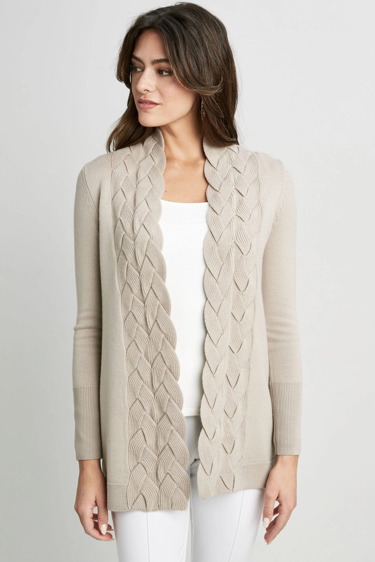 Elie Tahari Sweaters Cable Cardigan 3 Elie Tahari Sweaters Cable Cardigan
