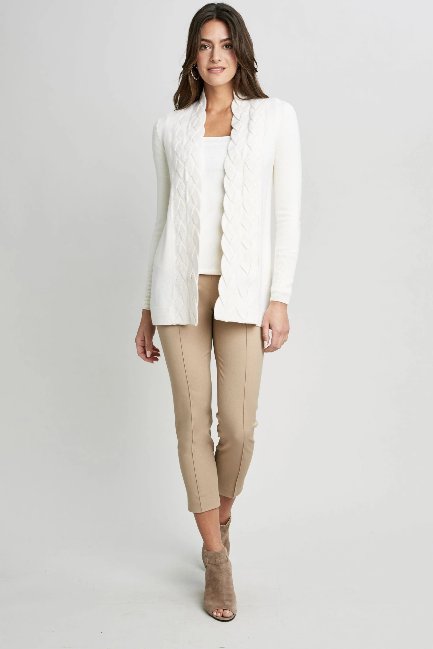Elie Tahari Cable Cardigan Sweaters 4 Elie Tahari Cable Cardigan Sweaters