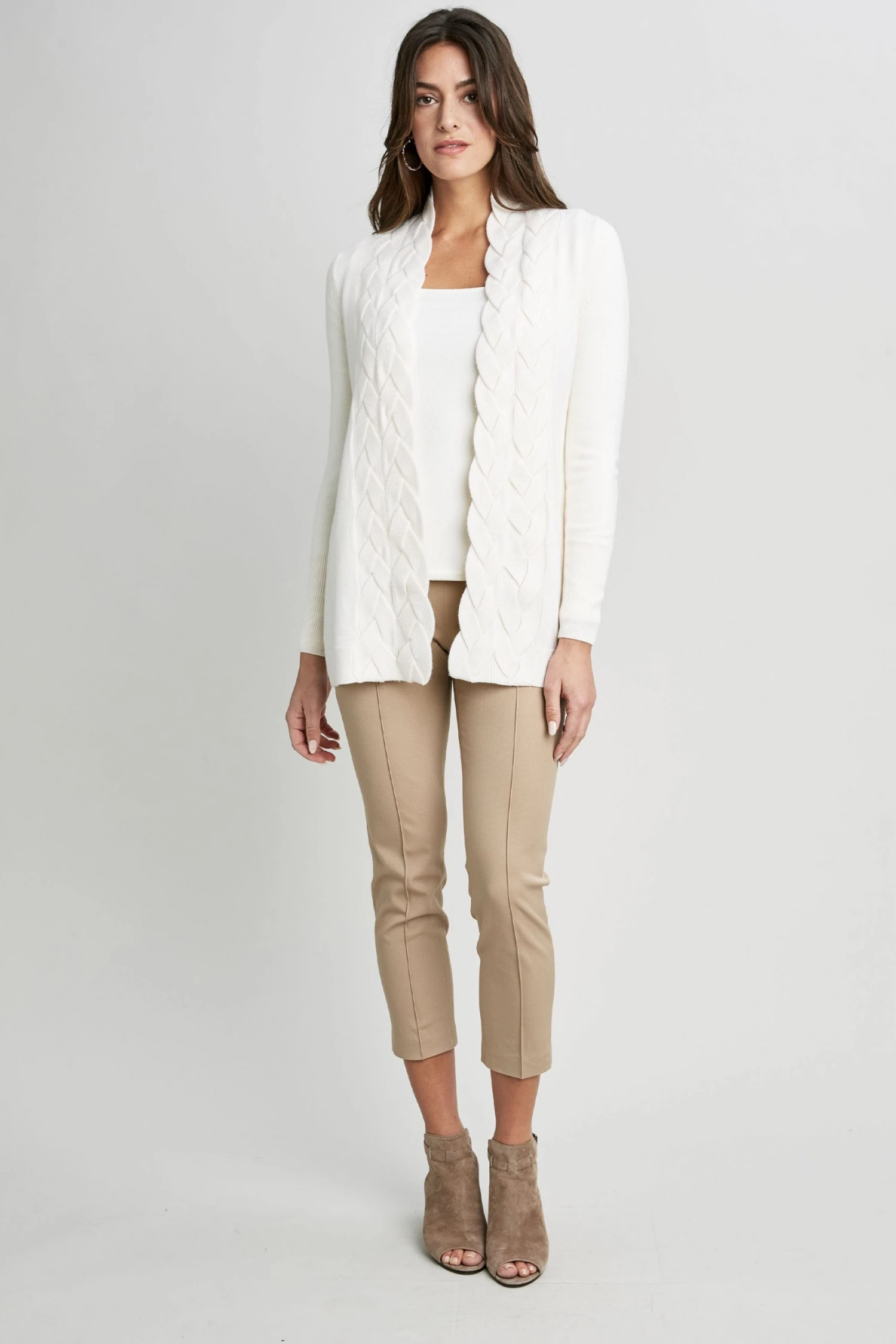 Elie Tahari Cable Cardigan Sweaters 7 Elie Tahari Cable Cardigan Sweaters
