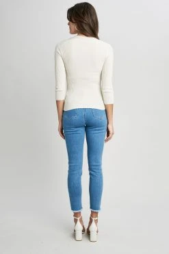 Elie Tahari Silk/Cashmere Contour Sweater Sweaters