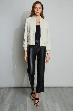 Elie Tahari Jackets & Blazers Jacquard Bomber
