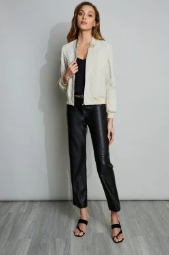 Elie Tahari Jackets & Blazers Jacquard Bomber