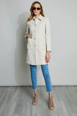 Elie Tahari Suits Jacquard Topper