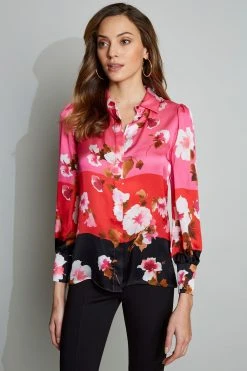 Elie Tahari Ombre Primrose Shirt Tops