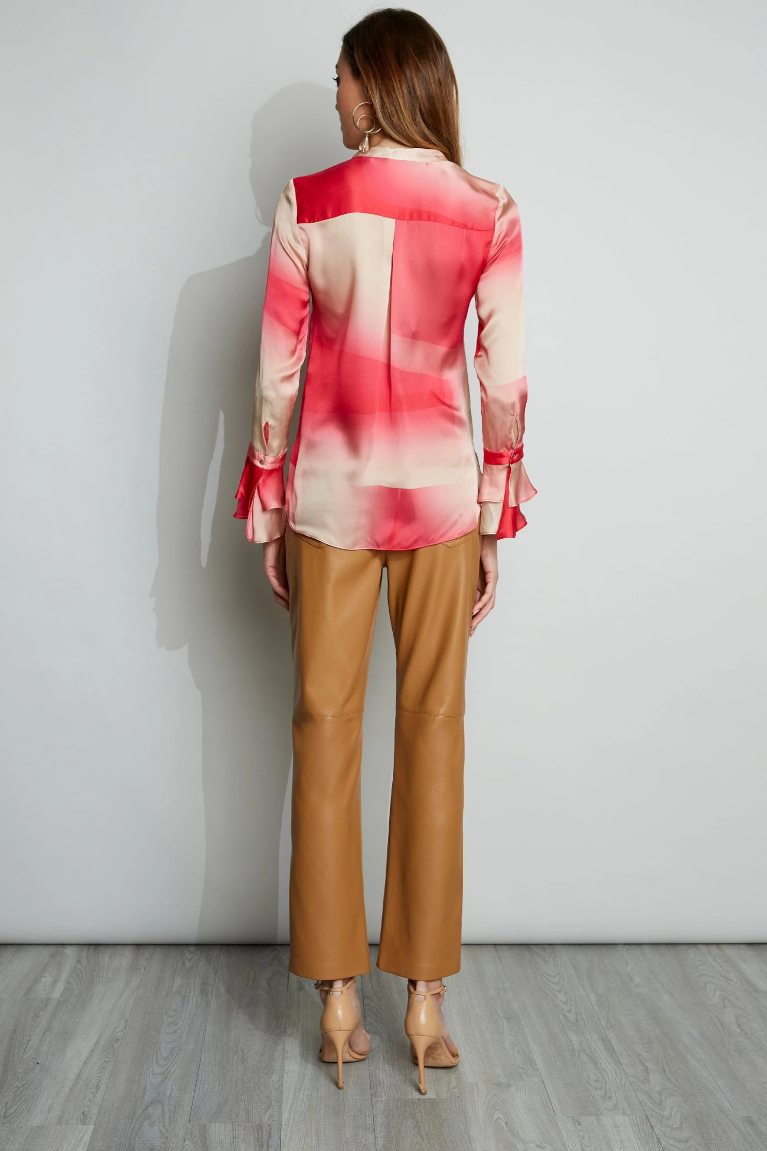 Elie Tahari Tops Illusion Satin Shirt 7 Elie Tahari Tops Illusion Satin Shirt