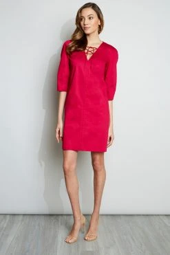 Elie Tahari Dresses & Jumpsuits Tie Up Poplin Dress