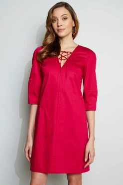 Elie Tahari Dresses & Jumpsuits Tie Up Poplin Dress