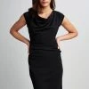 Elie Tahari Cowl Ruched Dress Dresses & Jumpsuits