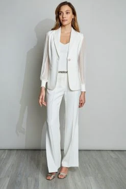 Elie Tahari Chiffon Sleeve Blazer Jackets & Blazers 14 Elie Tahari Chiffon Sleeve Blazer Jackets & Blazers
