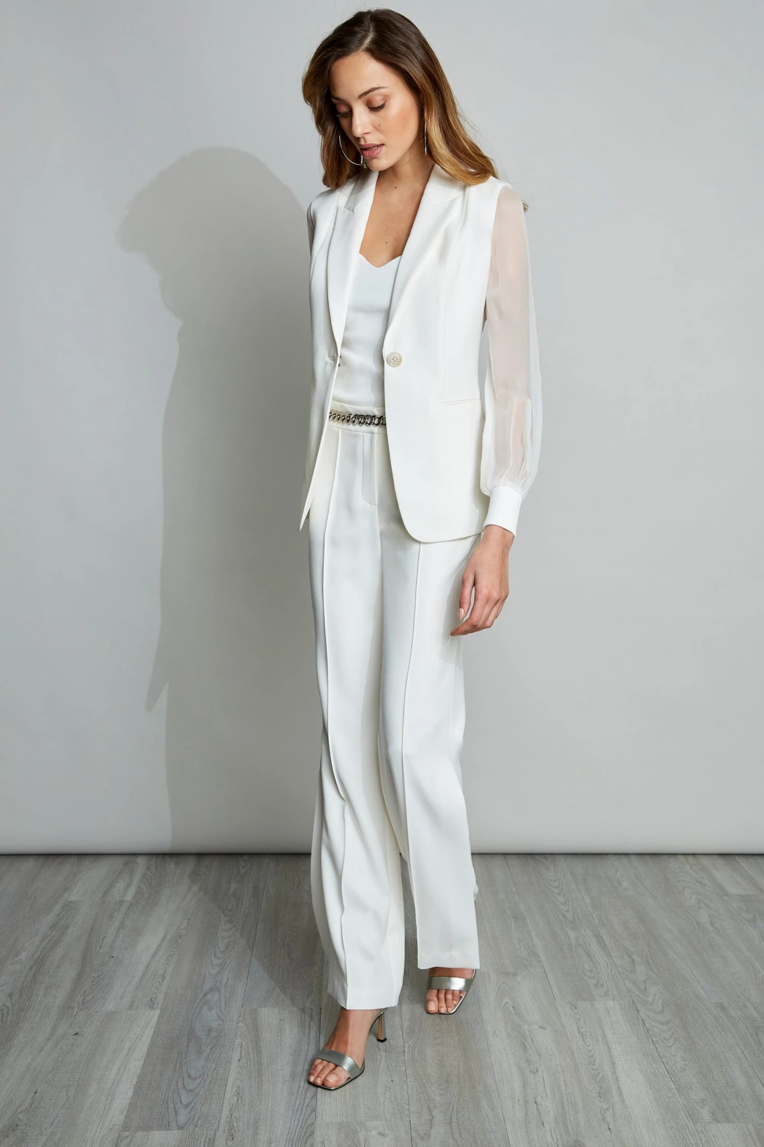Elie Tahari Chiffon Sleeve Blazer Jackets & Blazers 6 Elie Tahari Chiffon Sleeve Blazer Jackets & Blazers