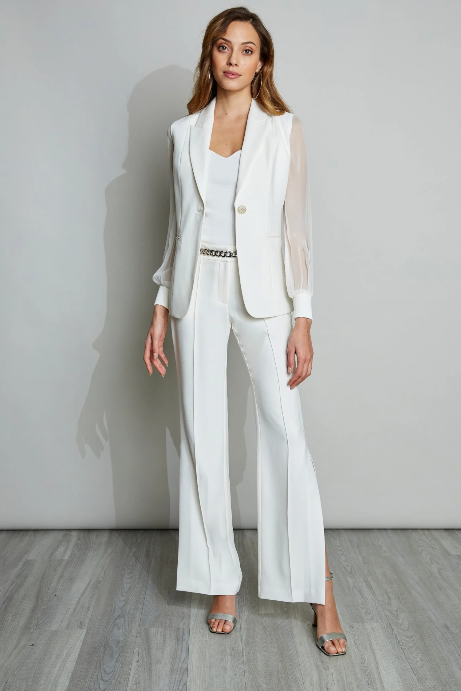 Elie Tahari Chiffon Sleeve Blazer Jackets & Blazers 4 Elie Tahari Chiffon Sleeve Blazer Jackets & Blazers
