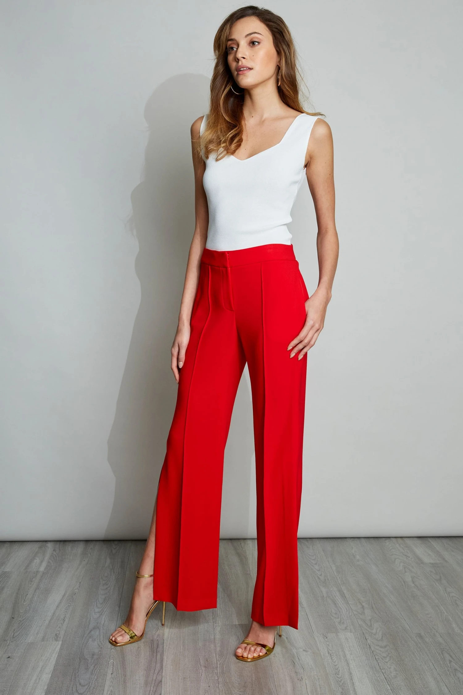 Elie Tahari Pants Side Slit Pant 8 Elie Tahari Pants Side Slit Pant
