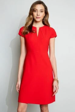 Elie Tahari Short Sleeve Dart Dress Dresses & Jumpsuits 12 Elie Tahari Short Sleeve Dart Dress Dresses & Jumpsuits