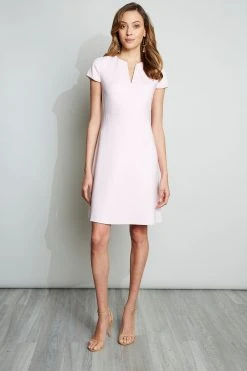 Elie Tahari Short Sleeve Dart Dress Dresses & Jumpsuits