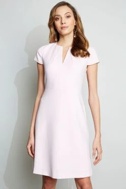 Elie Tahari Short Sleeve Dart Dress Dresses & Jumpsuits